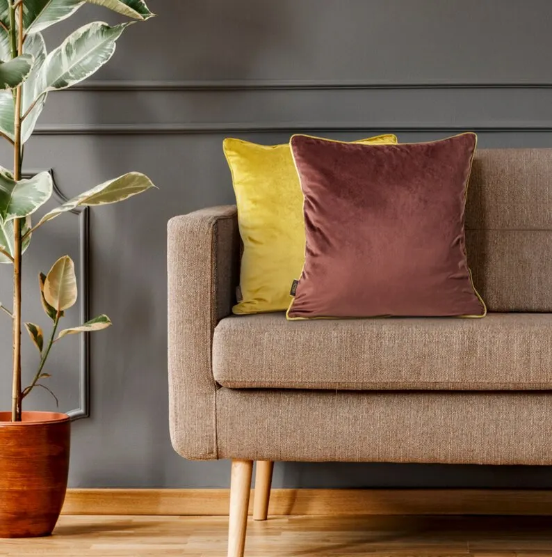 POSZEWKA VELVET 56 45 X 45 CM BORDOWY - EU_401514