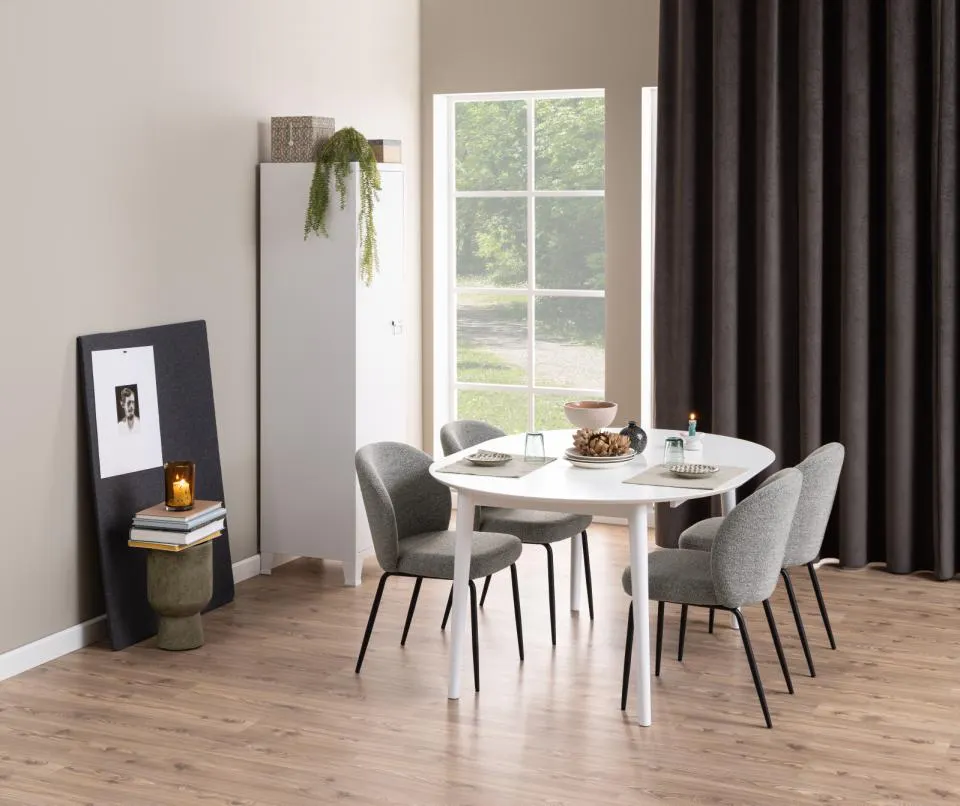 Krzesło Lorella Szary- zam.błyskawiczny, Czarny ( zestaw 2 sztuk ) - 0000098235