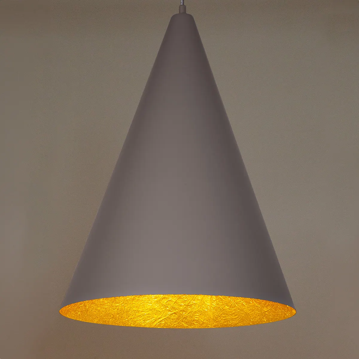 Lampa wisząca VESUVIO S taupe złota - SI_41056