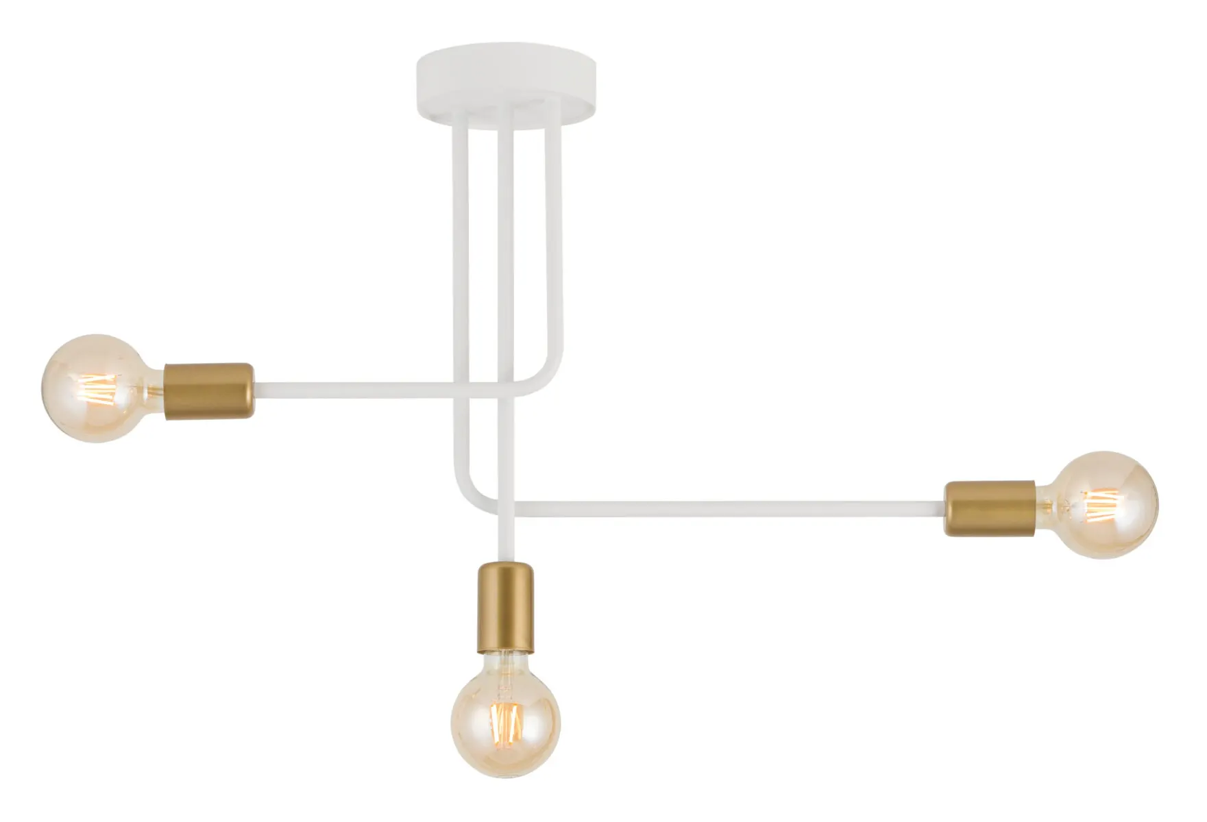 Lampa sufitowa/plafon GINO 3 biało-złoty