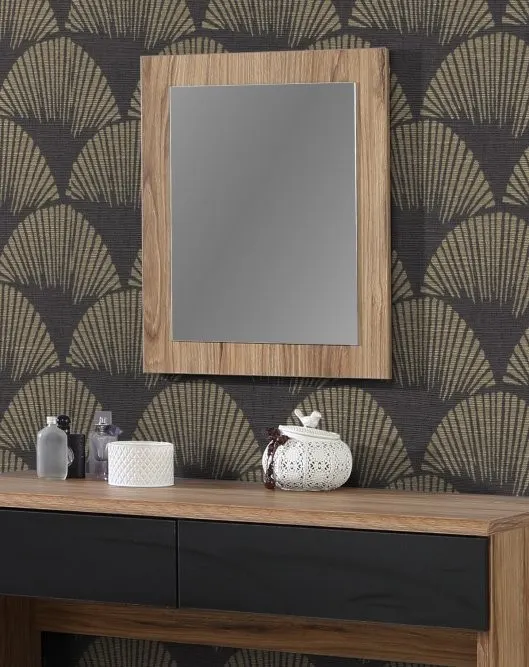 Lustro drewniane DALATE 45 cm dąb katania - DQLD10-D89