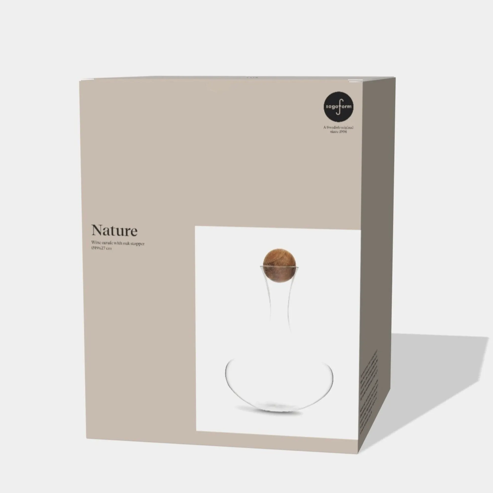 image Nature, Dekantator do wina, Szklane naczynie, Dekoracyjne, Korek wkręcany