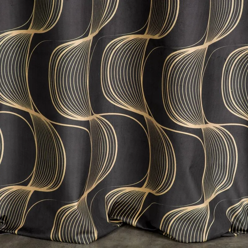 ZASŁONA POLA 140 X 250 CM CZARNY - EU_385847