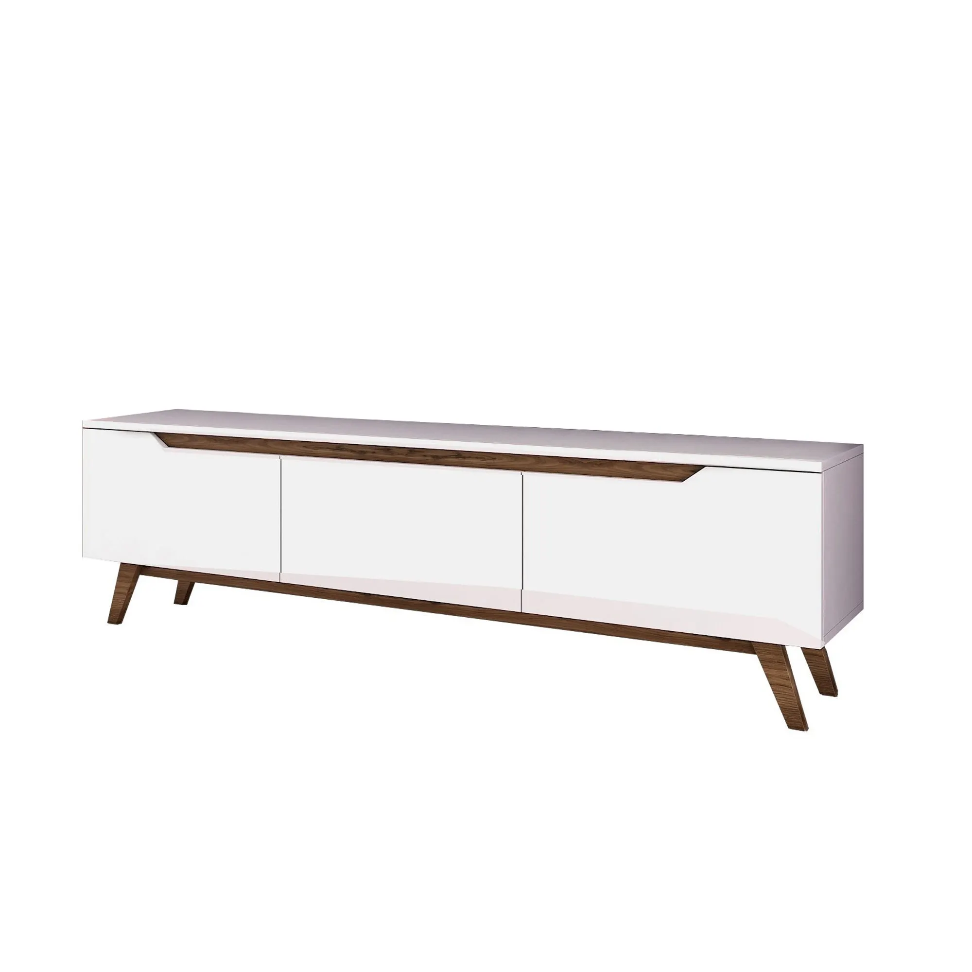 Szafka RTV 3-drzwiowa D1 180 cm biały orzech