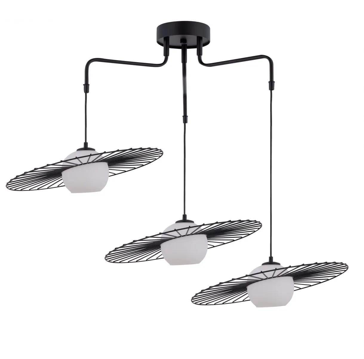 Lampa wisząca SOL 3 czarna