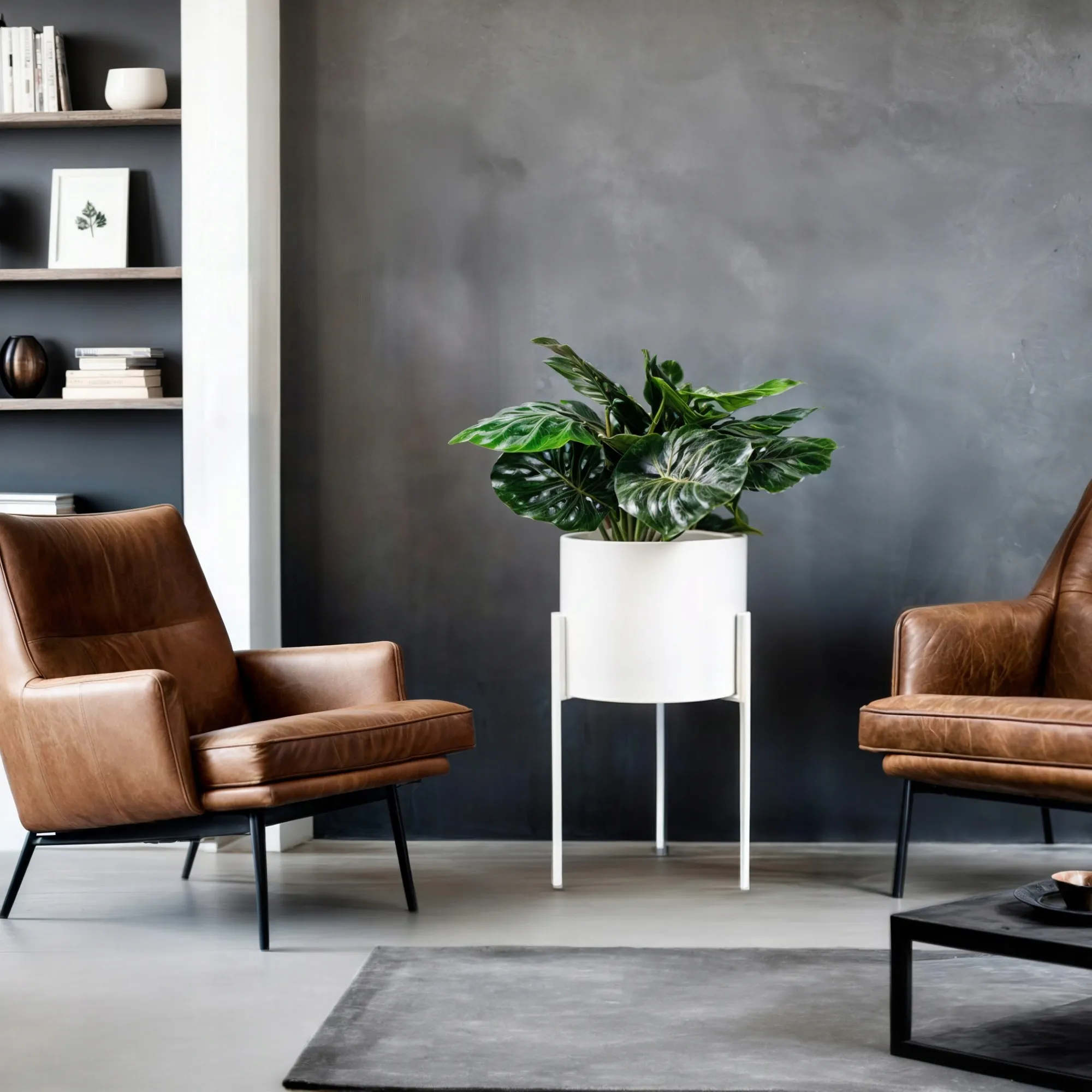 DONICZKA-osłonka na donice metalowa MACON M biała - LD_TZ000341