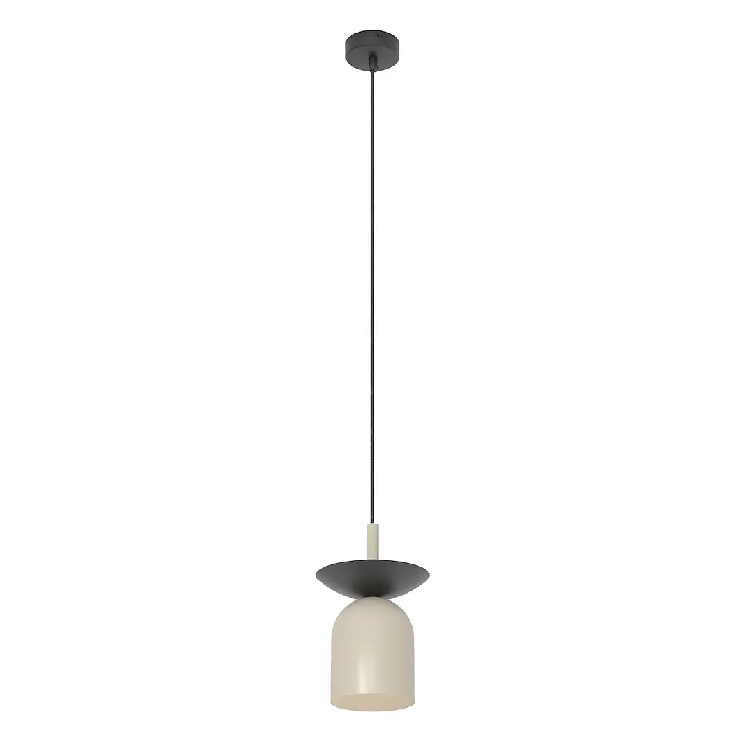 Lampa wisząca metalowa EGO 1 L beżowa — zdjęcie 3