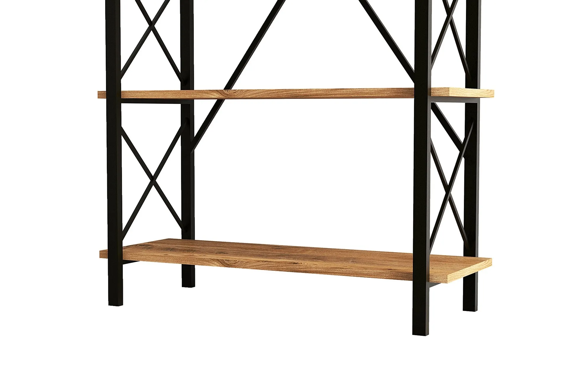 Regał wysoki NERO ELIT 90x180 cm sosna atlantycka czarny - ASI_570VLT1113