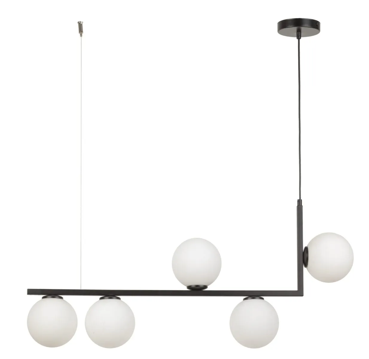 Lampa wisząca ANDY biało-czarna