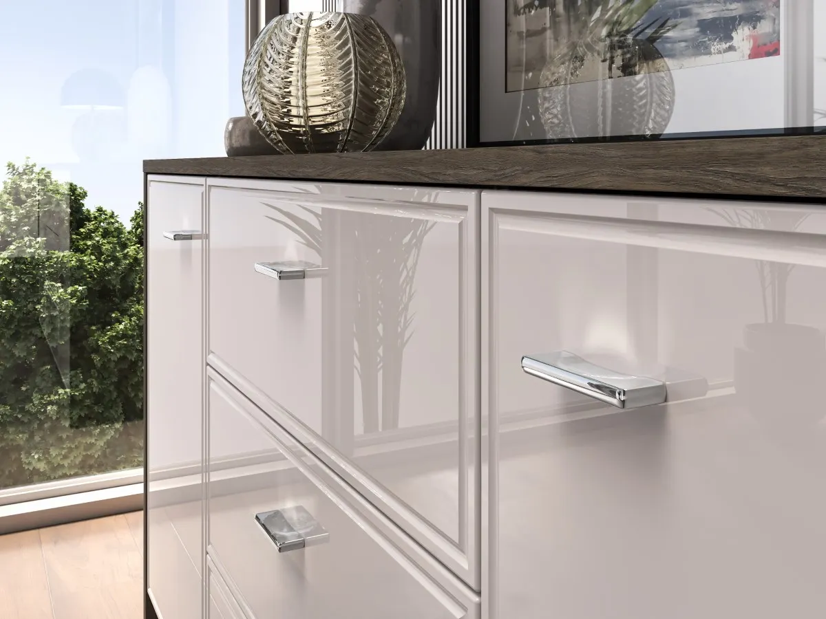 Komoda 2-drzwiowa z szufladami AVANTE 160x85 kaszmir dąb Windmill - 1AVAN04-001