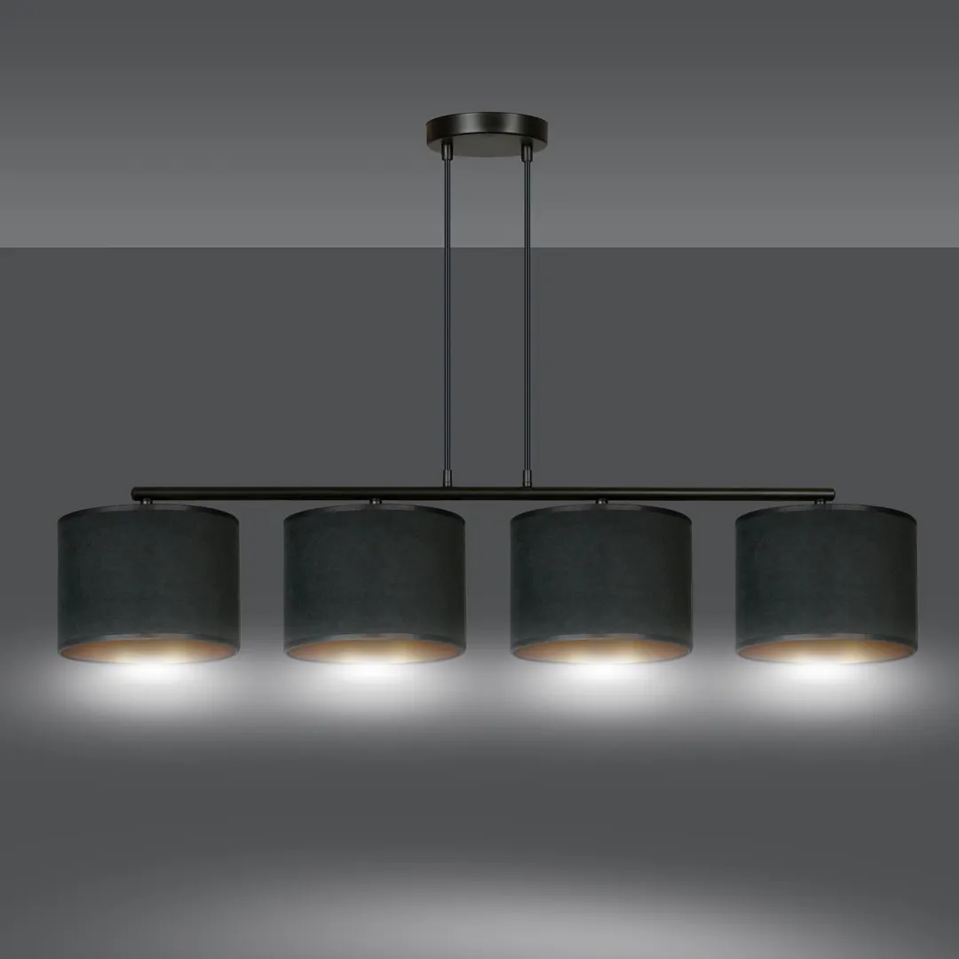 Lampa wisząca HILDE 4 czarny — zdjęcie 4