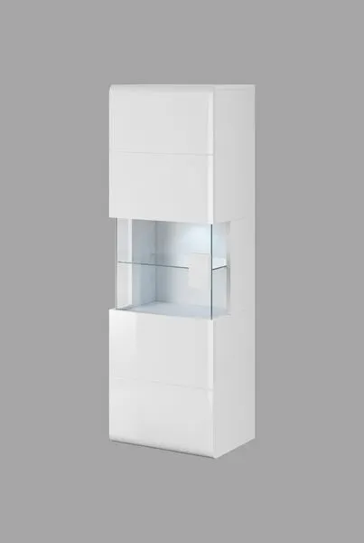 Witryna TOLEDO 7 wisząca biała 159x53x39cm