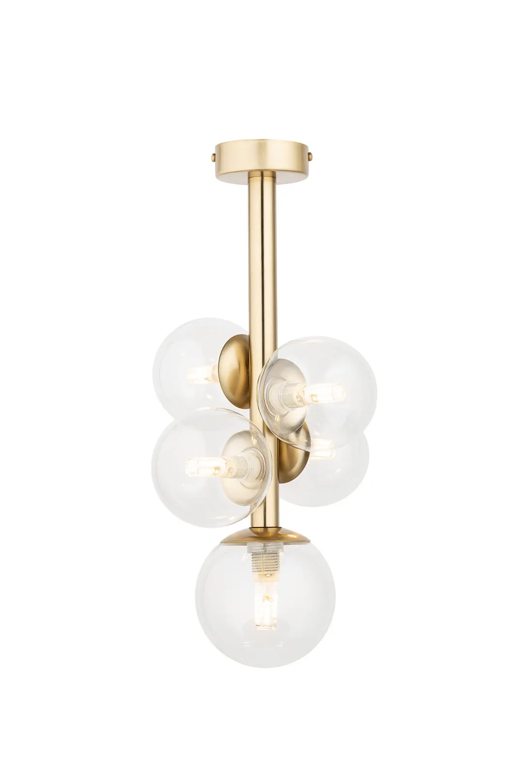 Lampa sufitowa/plafon PERLA LUX 5 złoty