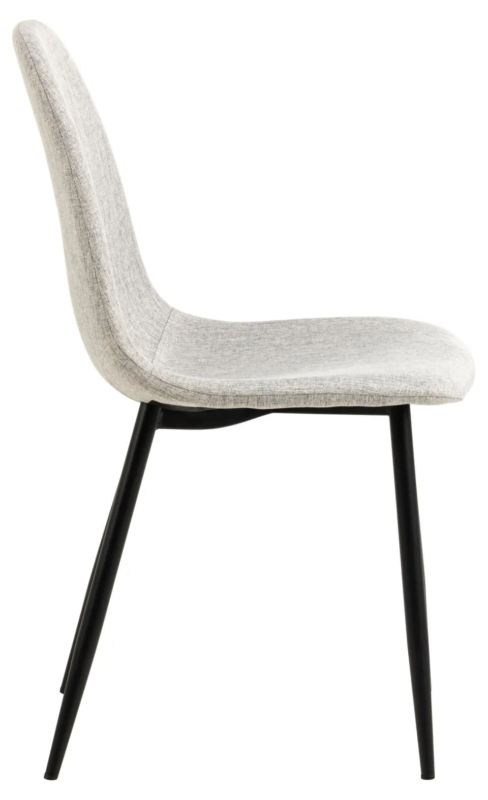 Krzesło tapicerowane Aruba Jasnoszary, Czarny ( zestaw 4 sztuk ) - 0000102084