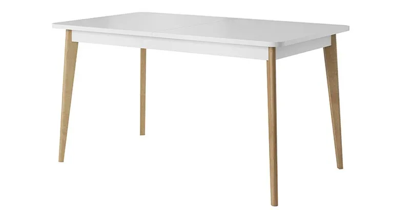 Stół PRIMO rozkładany 80x 140-180 - biały dąb lineo