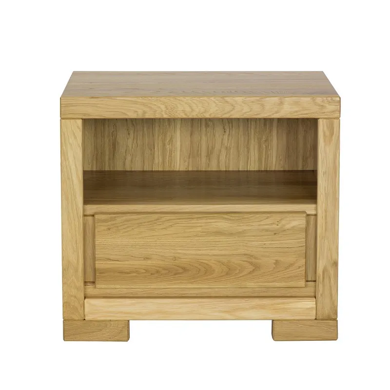 Szafka nocna dębowa SN210 Surowy nielakierowany DREWMAX - 26905