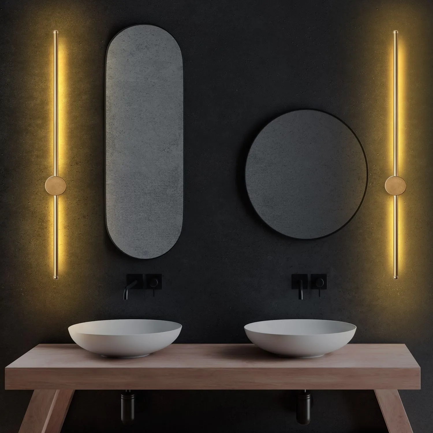 Lampa ścienna kinkiet SWORD 7x91cm złota — zdjęcie 8