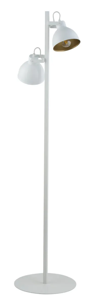 Lampa podłogowa MARS biało-złota