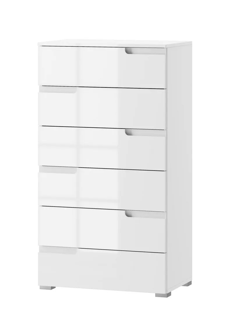 Komoda SELENE 3 z szufladami biały połysk 119x65x40cm