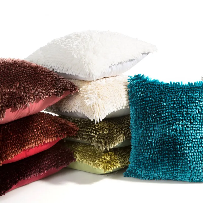 POSZEWKA SHAGGY 2 40X40 CM STALOWY - EU_326434