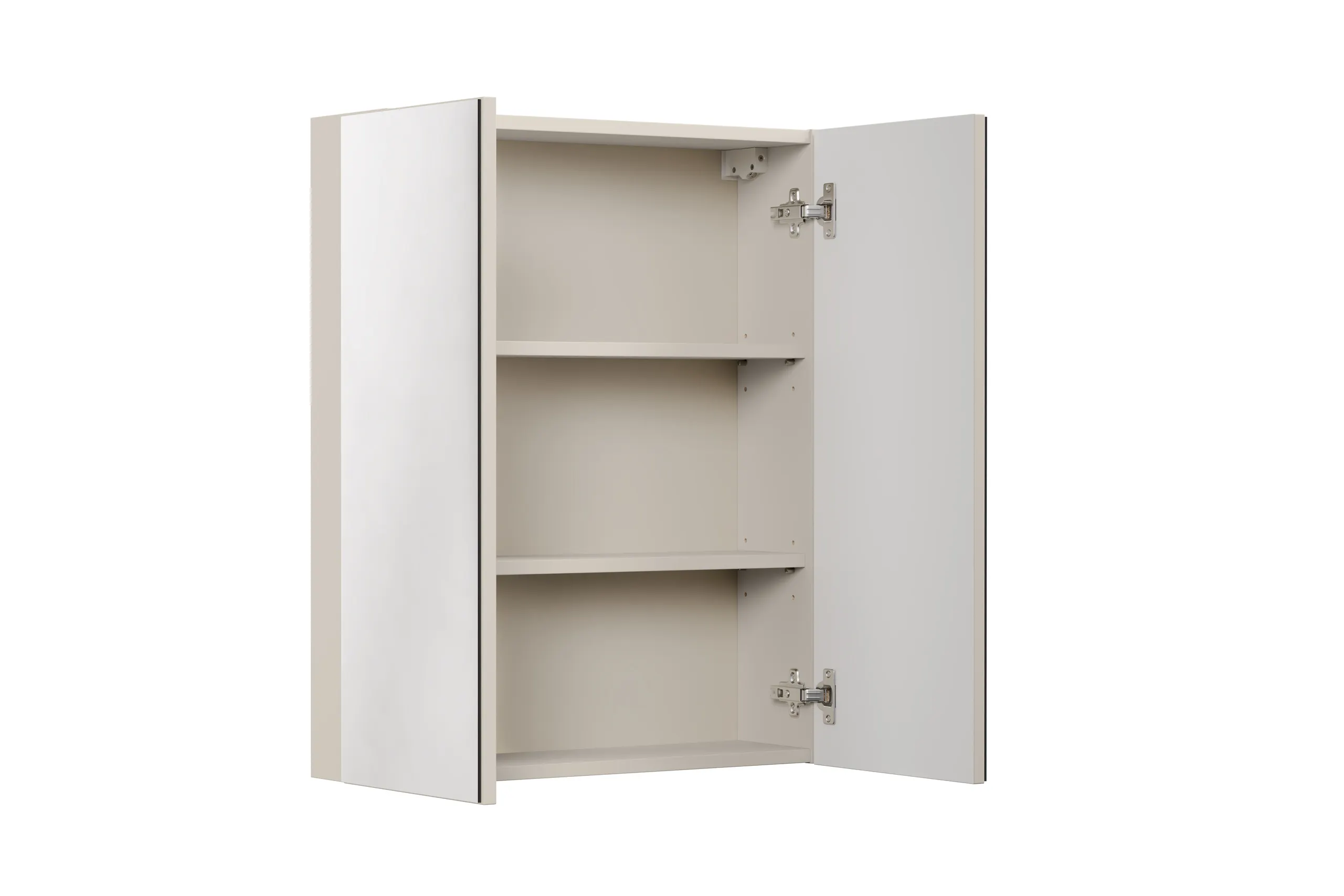 Szafka z lustrem Bella Cashmere 2-drzwiowa 60cm, kremowy - CASHMERE_UN_84-60-2D