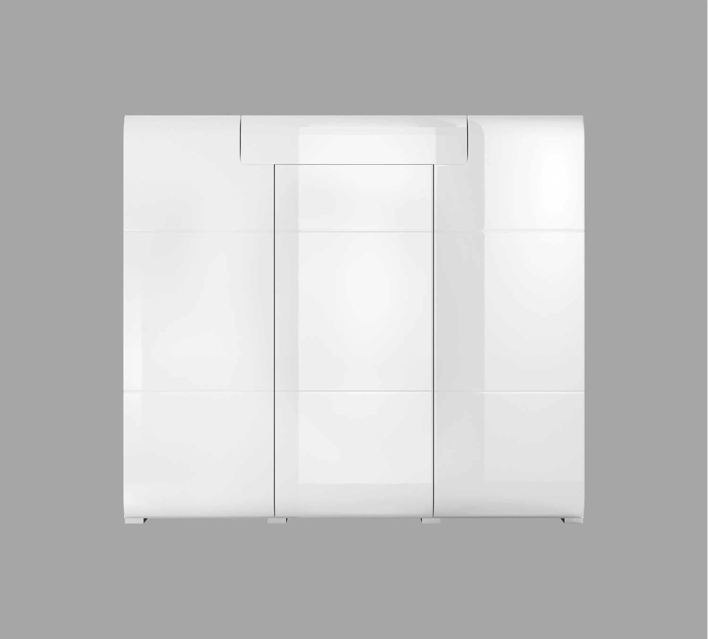 Komoda TOLEDO wysoka 131x147 biała połysk