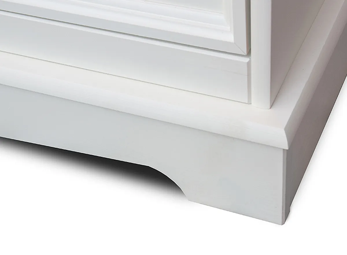 Szafa BELLUNO ELEGANTE 3-drzwiowa z lustrem - biała - PL012B