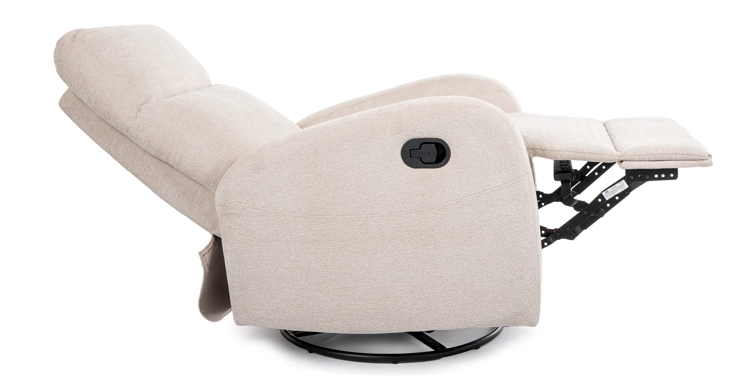 Fotel rozkładany obrotowy OLIMP RAVEN funkcja kołysania beżowy - OLIMPRABE24