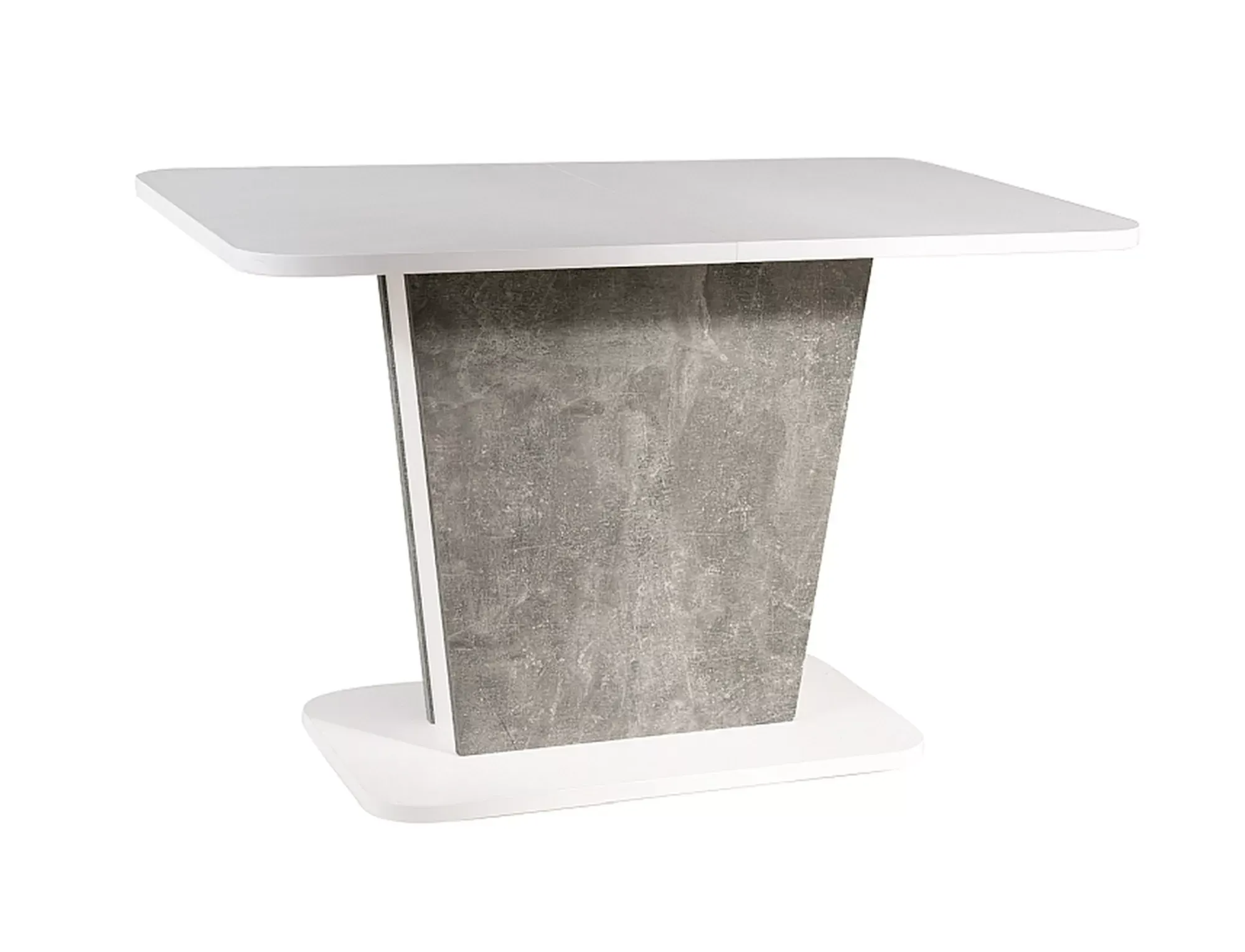 Stół rozkładany Calipso IN 68x110(145) biały, efekt betonu - CALIPSOBMSZ110IN