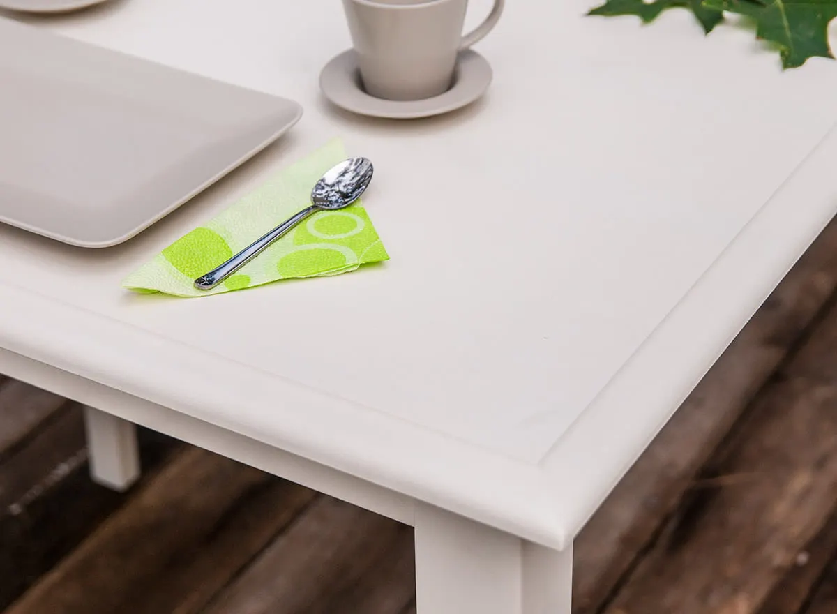 Stół sosnowy BELLUNO ELEGANTE rozkładany 93x(150-197) biały - PL022B