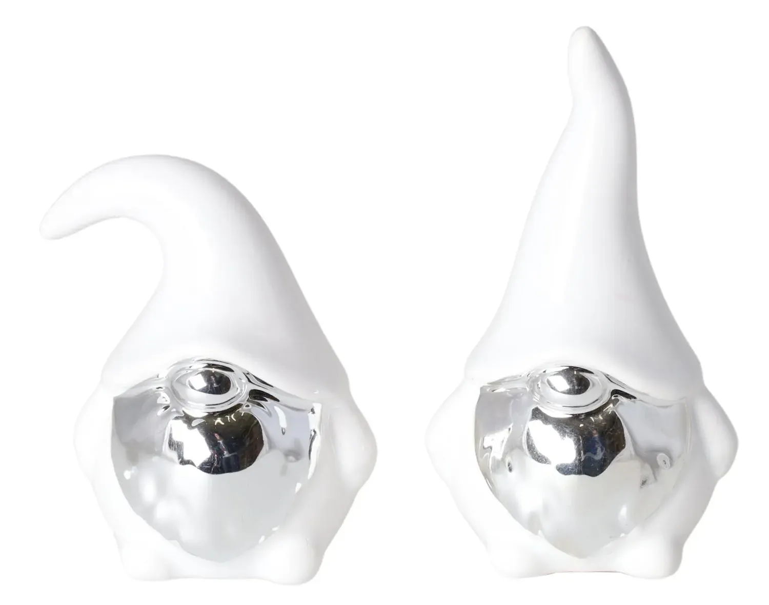 Figurka SKRZAT 2 sztuki biało-srebrne Figurka SKRZAT 2 sztuki biało-srebrne