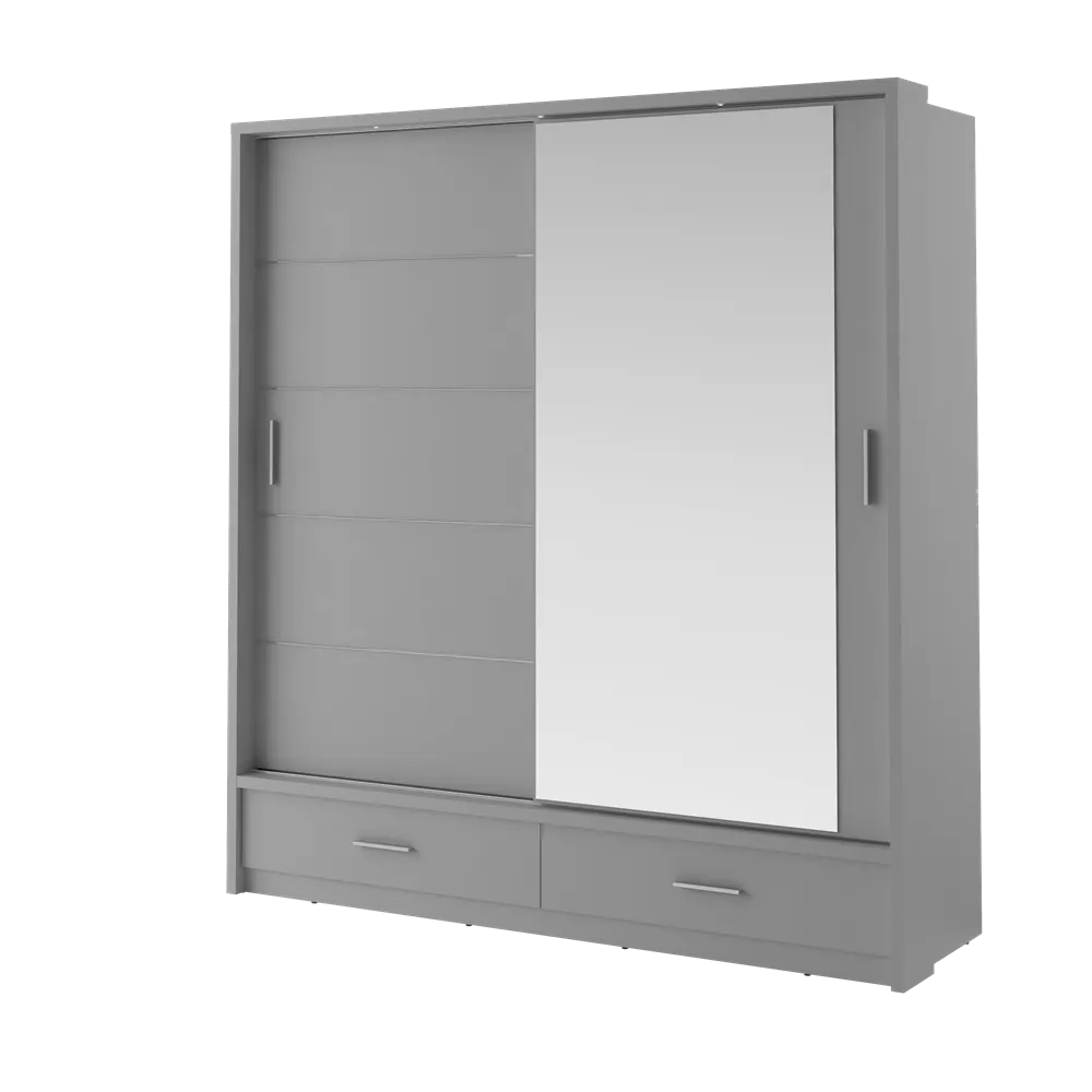 Szafa 2-drzwiowa LED ARTI AR-05P 200cm szara - AR5SP