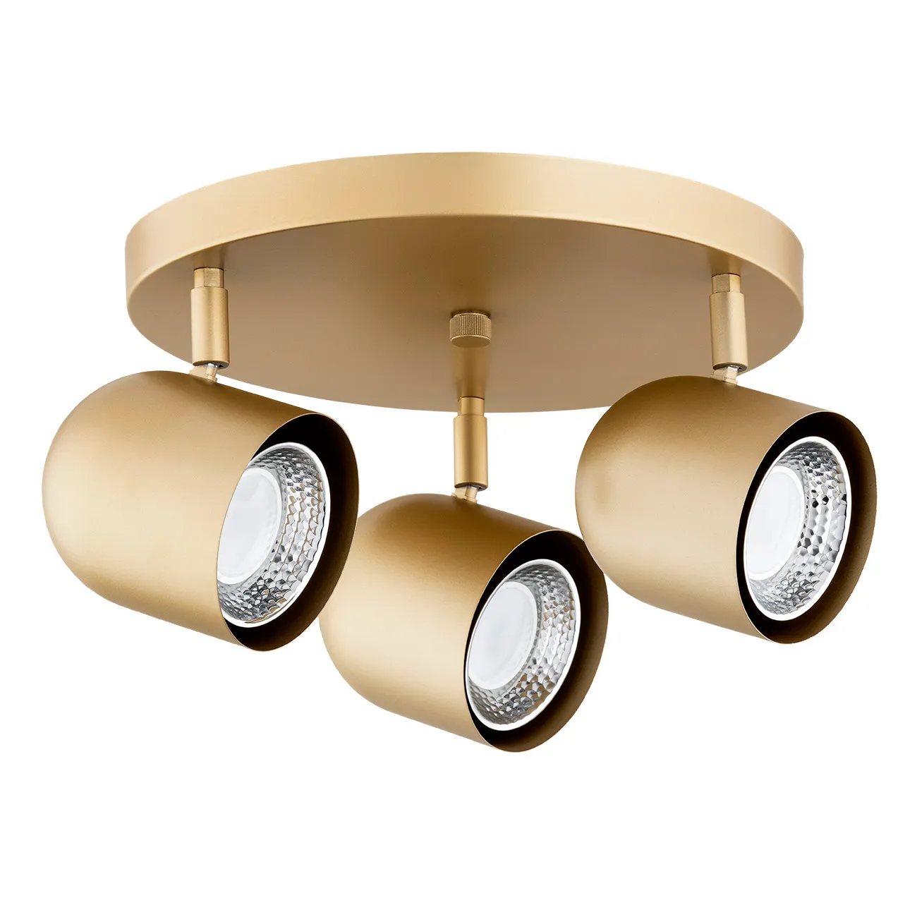 Plafon ISOLA metalowy złoty matowy regulowany - 6249