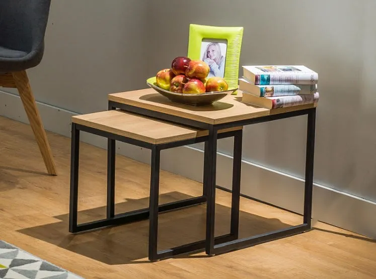 Ława LARGO DUO zestaw 2 loftowych stolików Signal - LARGODUODCM