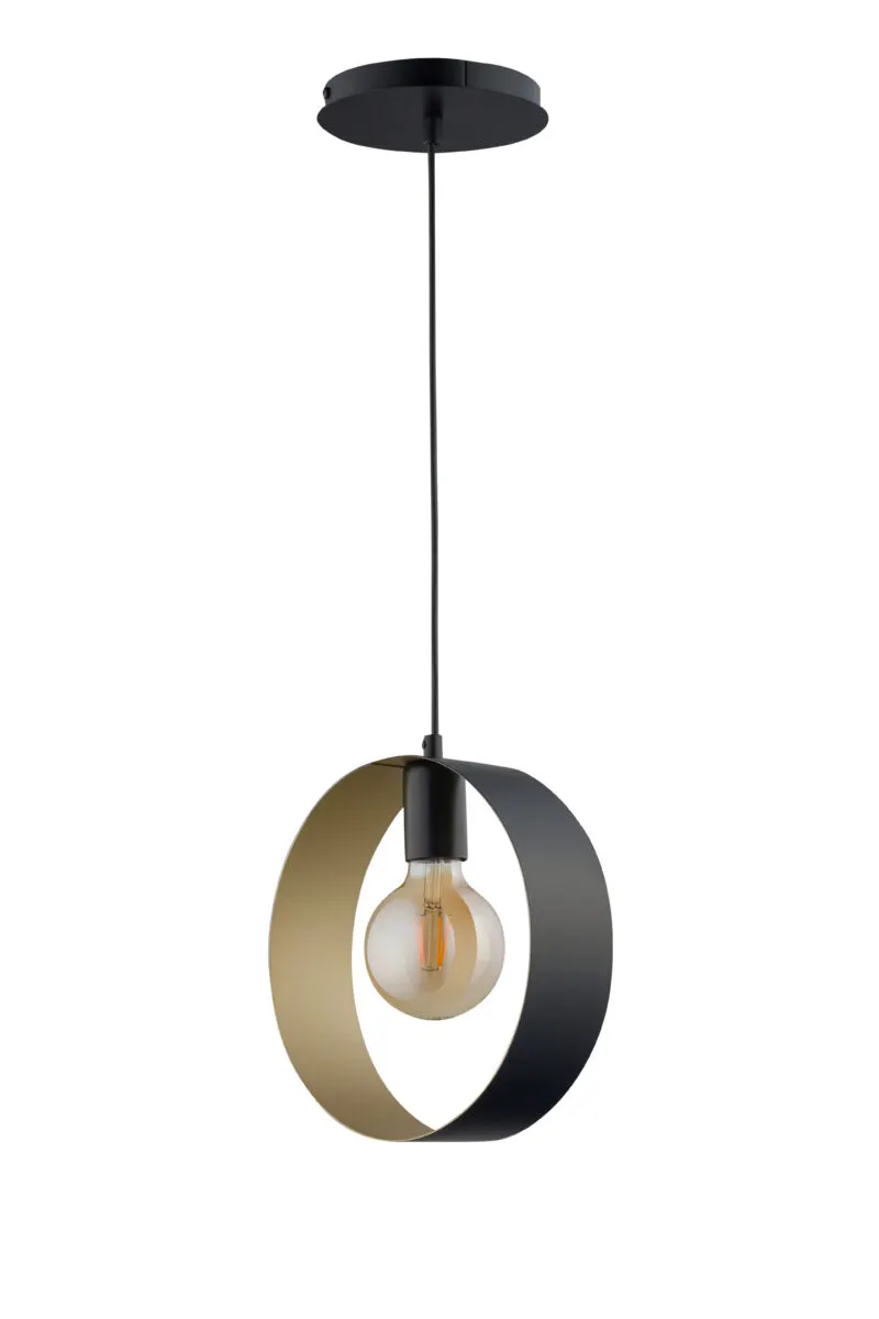 Lampa wisząca HAPPY 1 czarno-złota