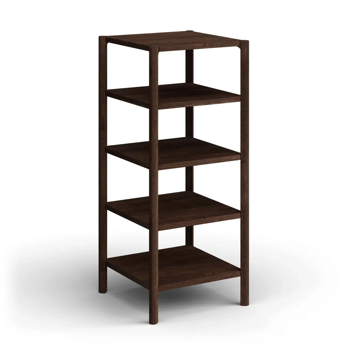 Regał dębowy wysoki CAMPI tabacco