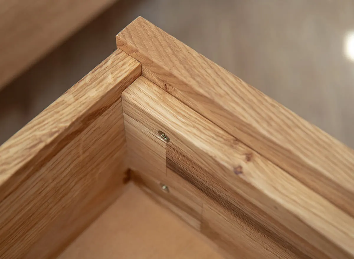 Szafka nocna ADRIA z szufladą dębowa - dąb olejowany - PRHADRIA01DO