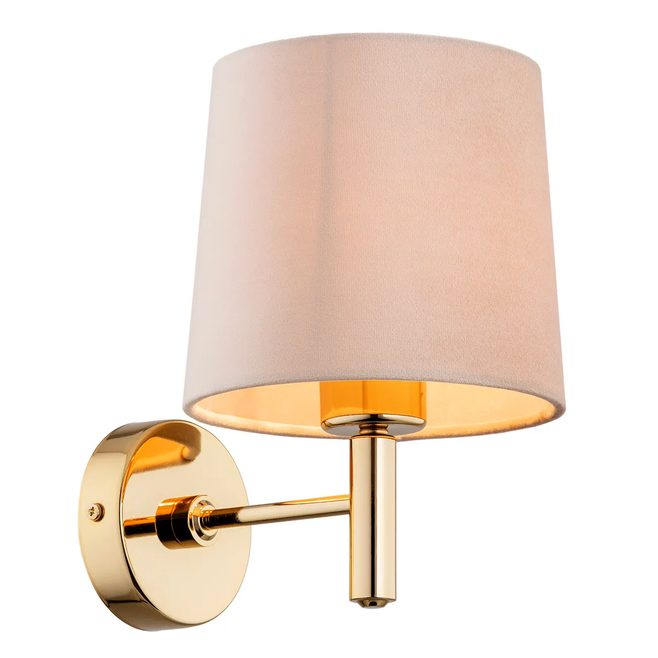 Kinkiet PONTE PLUS metalowy mosiądz beżowy