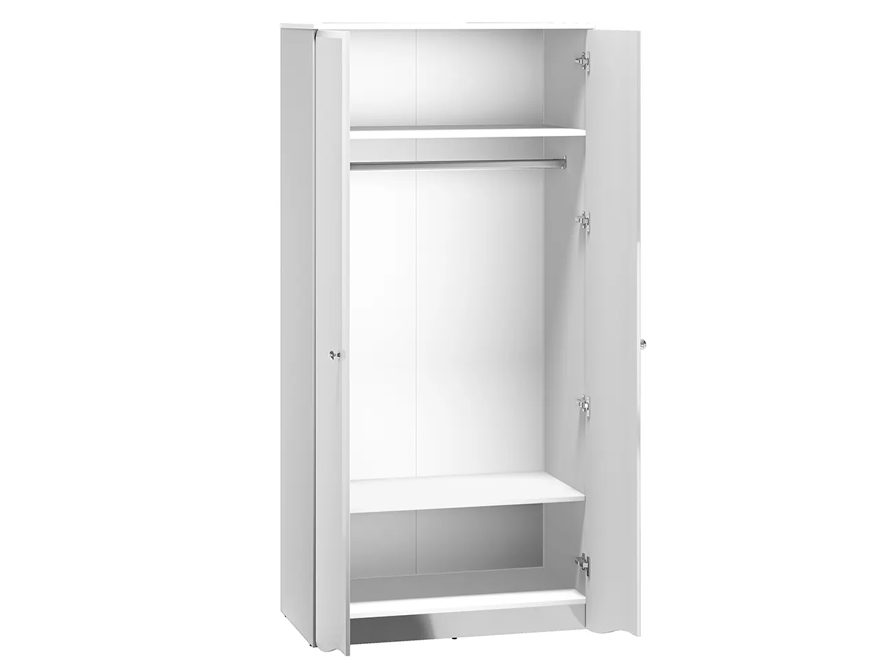 Szafa 2-drzwiowa GLAMOUR 08 - biały połysk - 1GLAM08-001