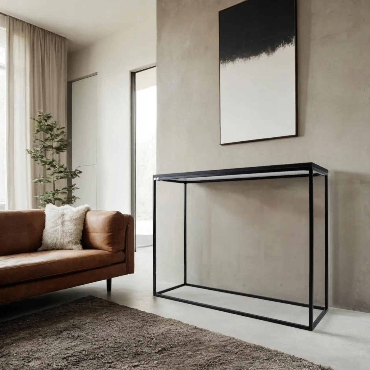 Konsola MODENA 100x30x75 czarna - LD_TZ000270