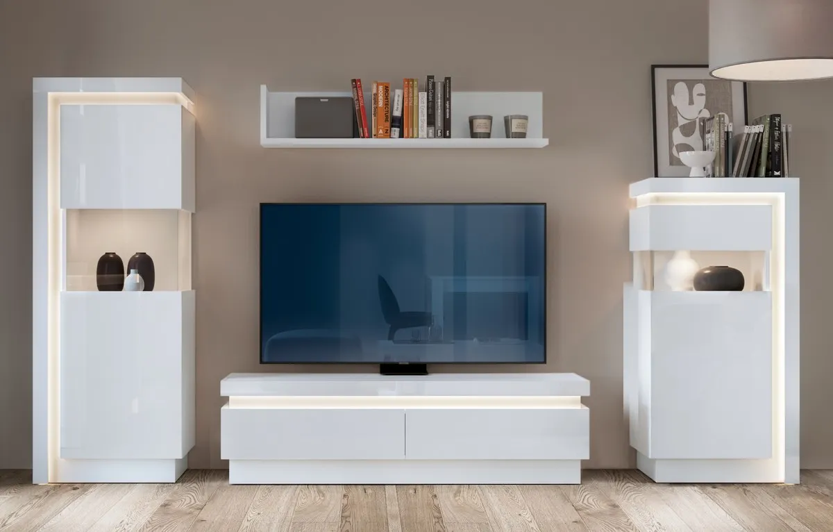KOMODA RTV LYON BIAŁY LYOF01 BIAŁY ALPIN/BIAŁY HG — zdjęcie 4