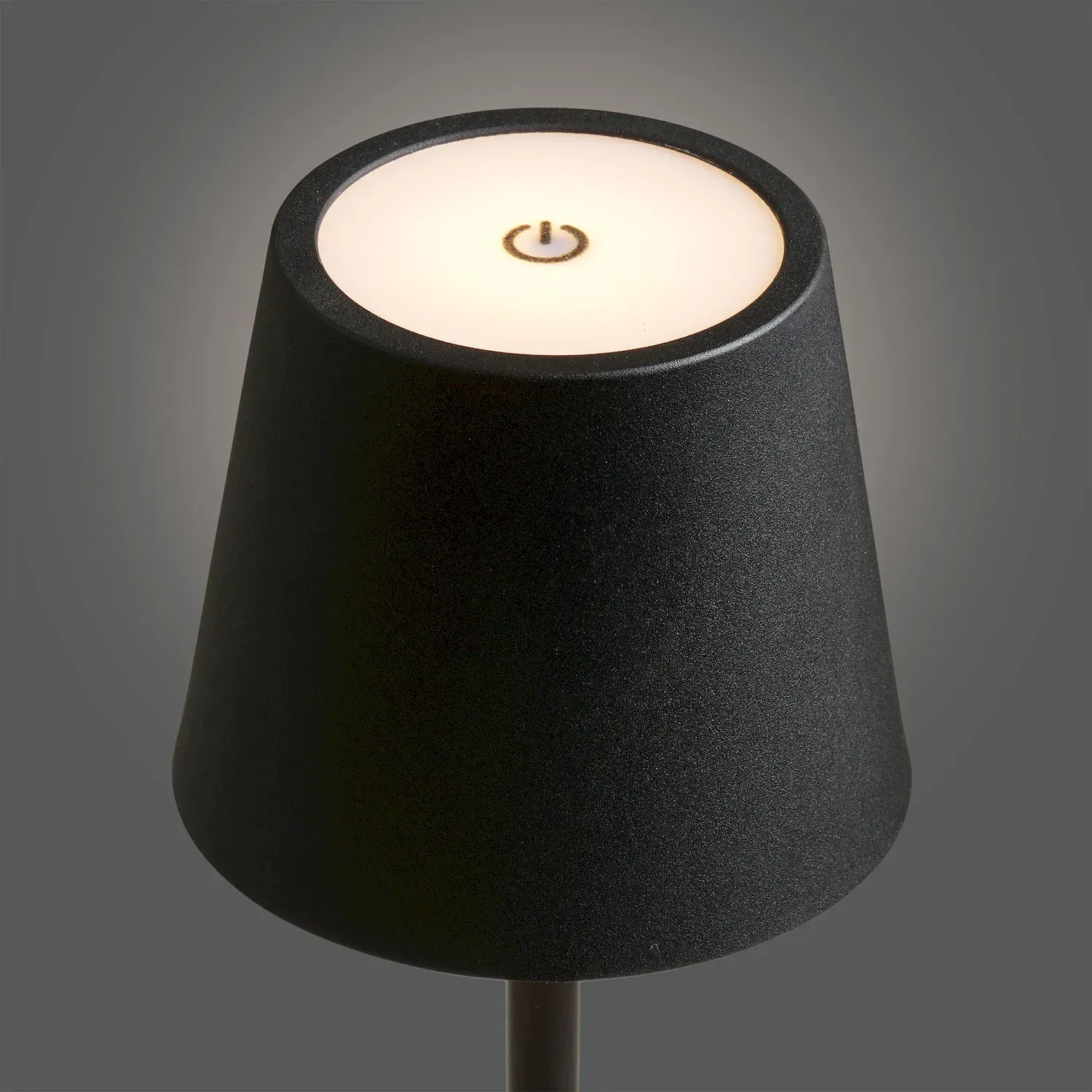 Lampa stołowa metalowa BRADFORD ładowalna czarna - 6700001