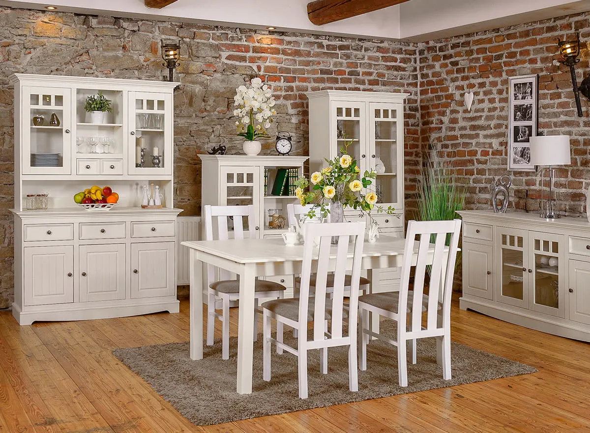 Kredens - nadstawka do komody BELLUNO ELEGANTE z szufladą - biały - PL024B