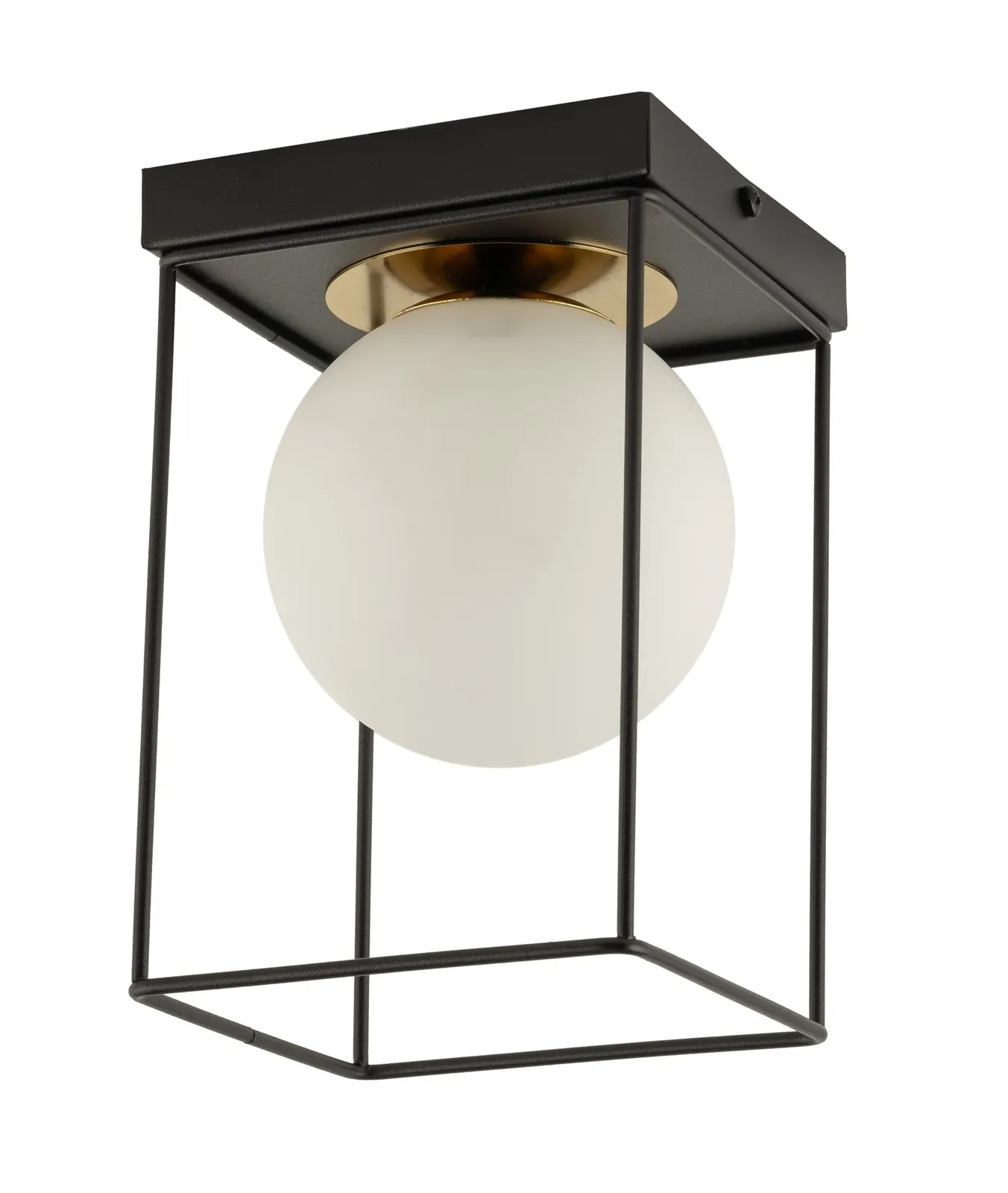 Lampa sufitowa/plafon AROMA 1 kwadrat czarno-złoty Lampa sufitowa/plafon AROMA 1 kwadrat czarno-złoty