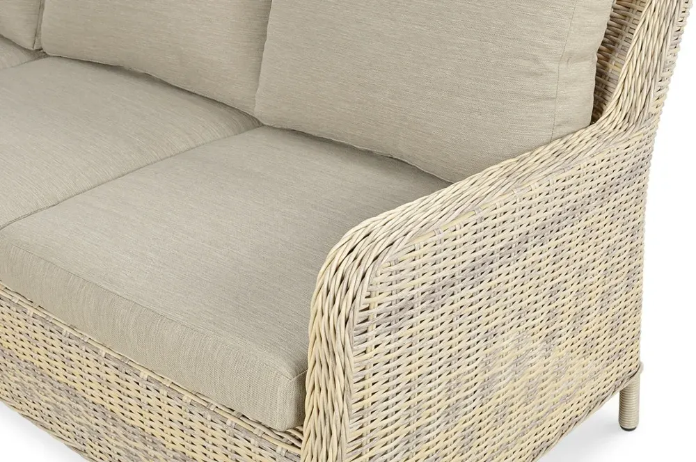 Narożnik ogrodowy modułowy MARYLAND DINING ze stołem technorattan beżowy - FG001679