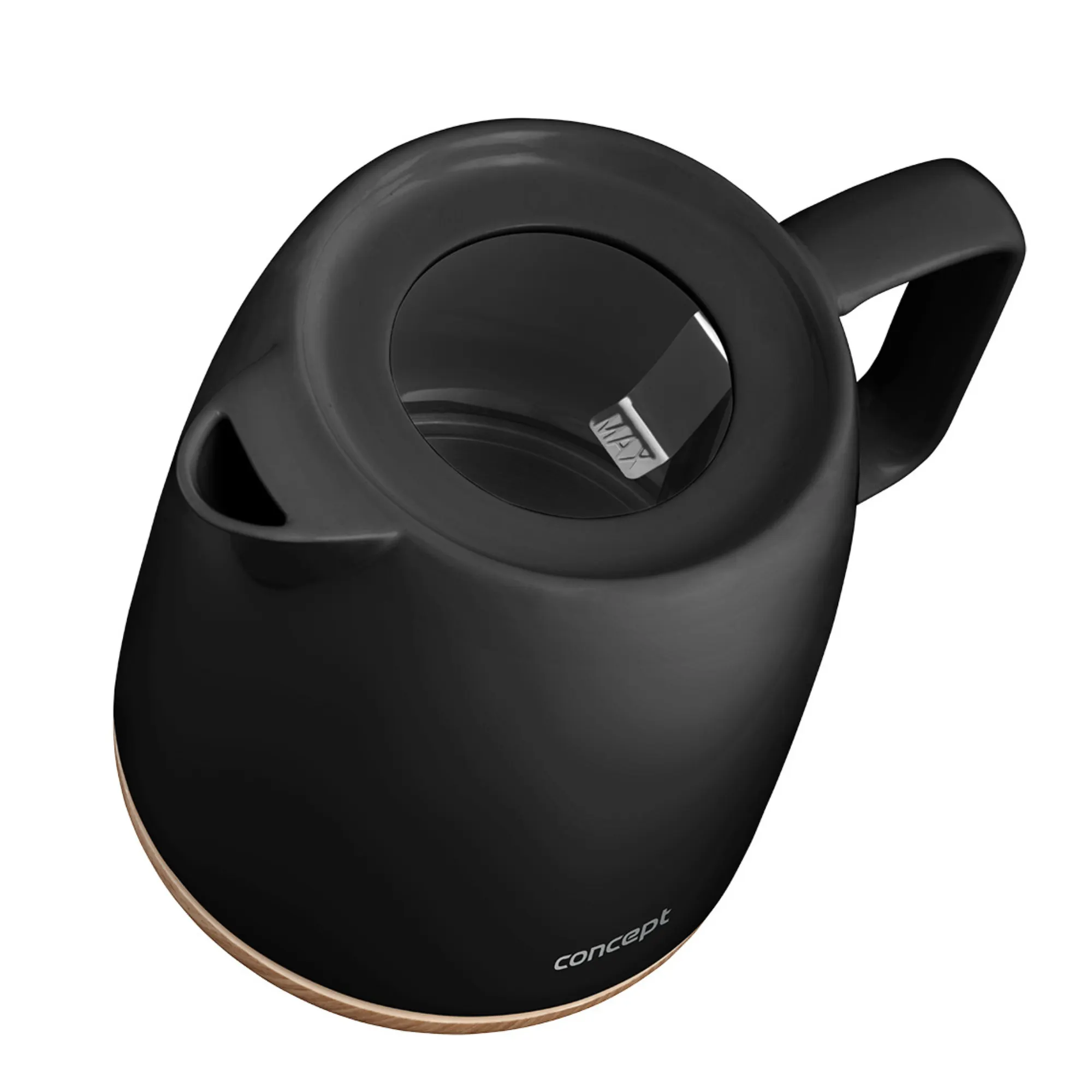 czajnik, czajnik elektryczny, czarny, spód ceramiczny, design nowoczesny