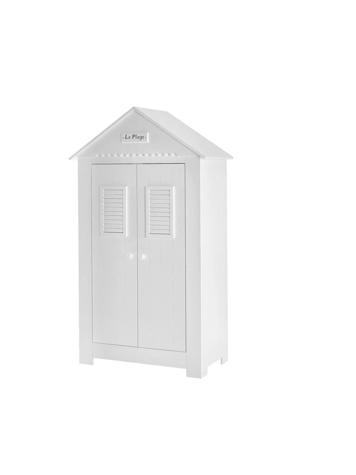 Szafa 2-drzwiowa z daszkiem MARSYLIA 184x107 biała