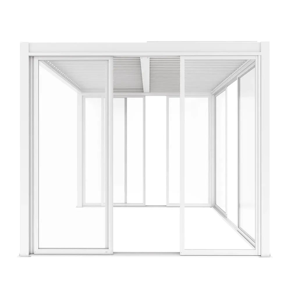 Drzwi przesuwne S8 LUXE 370x218cm do pergoli 4m białe 1 Esti&Esta — zdjęcie 13