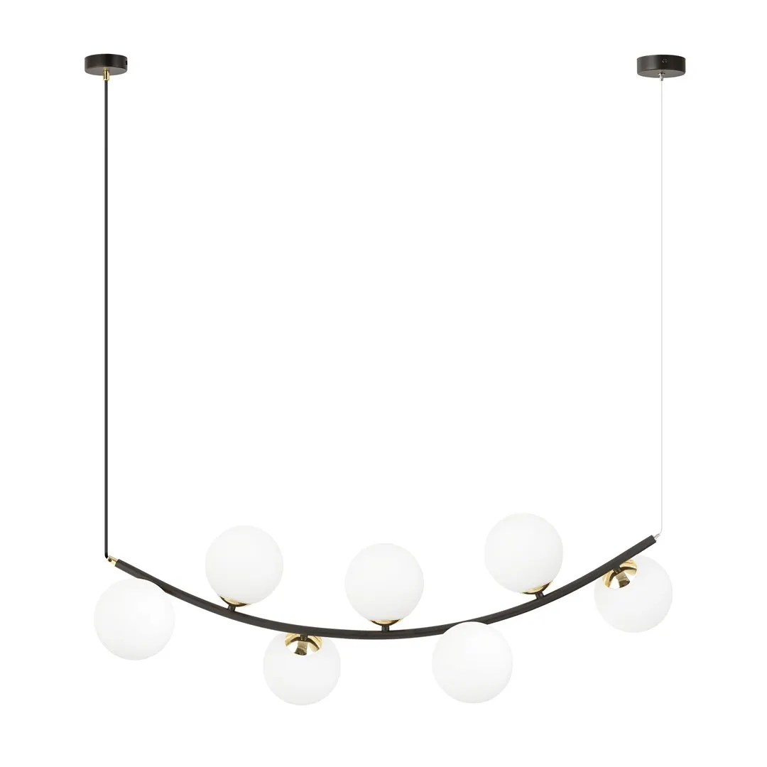 Lampa wisząca RITZ Czarny,Złoty 1298/7 Lampa wisząca RITZ Czarny,Złoty 1298/7