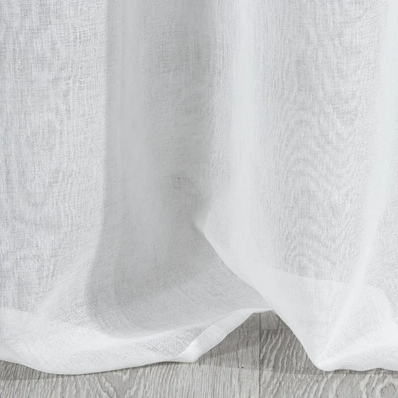 ZASŁONA RAVIA 140 X 250 CM BIAŁY - EU_326569